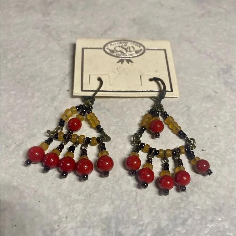 Vintage Catherine Stein Earrings NOS